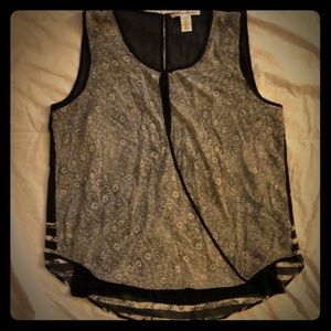 Kenneth Cole sleeveless top in black, s/p